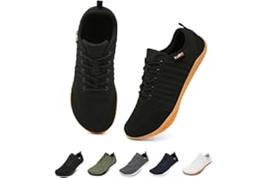 Merdoo Zapatos Barefoot Mujer Sneakers Minimalistas Hombre con Punta Ancha Parte Superior Tejida Transpirable Zapatos de Verano 37-45