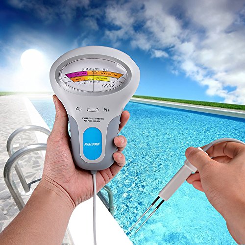 Chlor Tester , risepro® pH und CL2 Chlor Level Tester Pool Wasser Spa Wasser Qualität Analyse pc-102 - 9