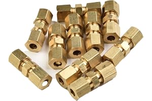 10 st bromsrörkopplingar, 10 st universell bromsledningskontakt för 4,75 mm 3/16 tum bromsledning utan flärningsverktyg