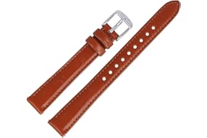 Fossil Uhrenarmband 14mm Leder Braun Uhrband ES-3842 / LB-ES3842