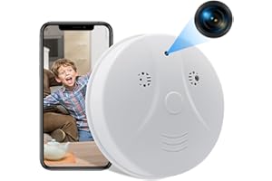ZGSZ WiFi Cámara Oculta, Detector de Humo Cámara Espía HD 1080P Mini WiFi Cámara Espía para Seguridad en el Hogar Vigilancia 