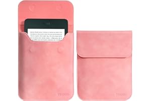 TiMOVO 6 Pouces Étui pour Tablette Kindle 11ème Génération 2024/2022, Sac de Protection avec Pochette pour Kindle E-Reader, Rose