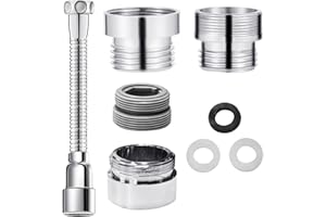 KRYMSON Przedłużacz do kranu i adapterów - akcesoria do przedłużania kranu, narzędzie do czyszczenia martwych narożników - nadaje się do kuchni