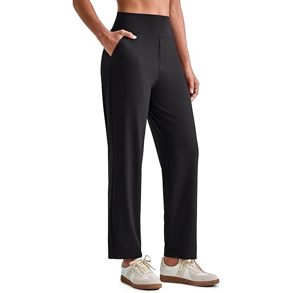 Pantaloni Yoga A Gamba Larga WILLIT Donna – Vita Alta, Fascia Modellante, Con Tasche, Perfetti Per Lavoro E Tempo Libero - 2