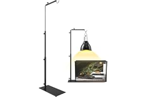 GlowUp Soporte para Lámpara de Reptiles, Altura Ajustable 40-93 cm, Soporte para Lámpara de Calor para Reptiles de Terrario, Tortugas, Araña (sin Lámparas)