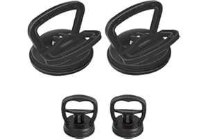 RHINOCEROSDANCE Ventosa Carrozzeria 4 Pezzi Set di Estrattori a Ventosa Auto Vetro di sollevamento per Piastrelle di Attrezzi per La Riparazione di Ammaccature Ventosa Dello Schermo (2 grande 2 piccolo)