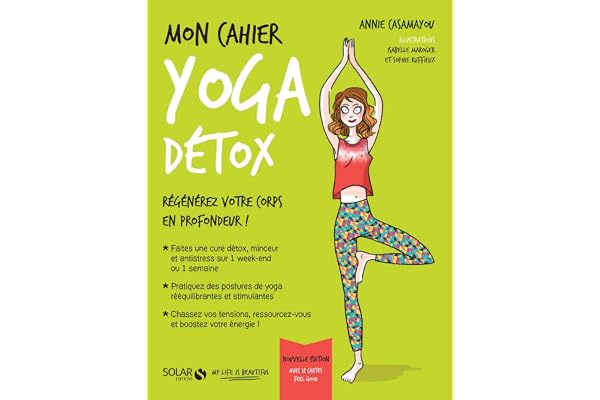 Mon cahier Yoga détox avec cartes