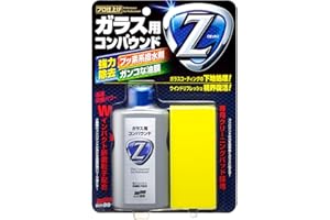 SOFT99 Glass Compound Z 100 ML – Nettoyant abrasif pour vitres de Voiture – Préparation hydrophobe du Verre – Enlève Les Taches Grasses et Les restes d'autres revêtements – Éponge d'application
