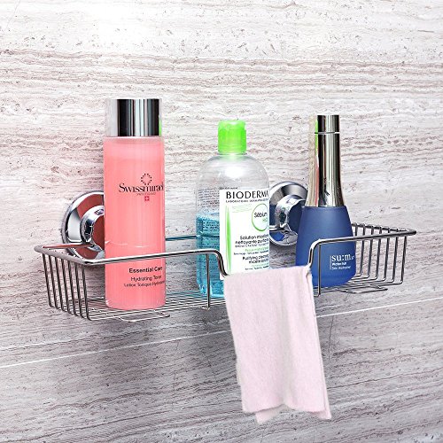 ARCCI Küchen Badezimmer rostbeständige rechteckige Lagerungssaugnäpfe Duschkorb, Saugnapf, Edelstahl - 4