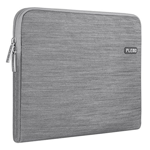 Plemo Hülle Sleeve Tasche aus Denim-Gewebe für 33-33,8 cm (13-13,3 Zoll) Laptop / Notebook Computer / MacBook / MacBook Pro / MacBook Air, Grau