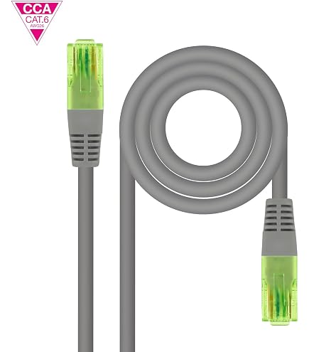 Nanocable Cavo Di Rete Cat.5e FTP AWG24 Rigido – Bobina 305 Metri, Grigio, Senza Connettori