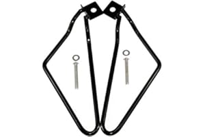 ANCLLO 2pcs Motorcycle Saddlebags Brackets Support for Harley Davidson,Satteltaschen für Motorrad, Qiilu Motorrad Satteltaschen Halterung, 883 Iron XL883N/1200 HD1450/1584 Dyna Fat Bob FXDF (Swarchz)