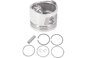 EVTSCAN Kit de piston de moto, kit de segments de piston de 62 mm en alliage métallique pour moto CG150 150 cc 175 cc