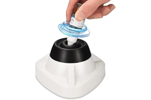 ATOMUS White Mini Vortex Mixer 10000RPM Liquid Lab Paint Mixer Shakers Strong Vortex Shaking Blender for Acrylic Paint Nail Polish Eyelash Adhesives Laboratory Test Tube