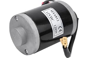 Nimomo MY6812 Motore Elettrico 12V 120W Alta Velocità con Puleggia per Scooter E-Bike Accessori, Piccolo Motore a Spazzole in Alluminio per Veicoli Elettrici​
