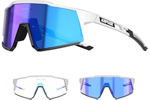 KAPVOE Gafas de Ciclismo Fotocromáticas con TR90 Gafas de Sol Deportivas Mujeres Hombres Running Transparente MTB Bicicleta Accesorios K9022