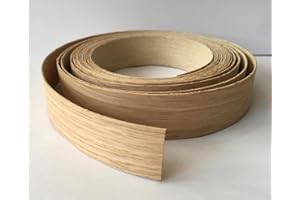 VALE VENEERS Nastro pre-incollato per bordi in legno di rovere, larghezza 25 mm x 5 m