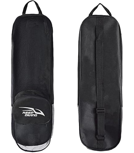 Sac Long Cressi Pour Palmes - Transport Matériel Plongée/Snorkeling - Noir/Gris - Unisexe Adulte