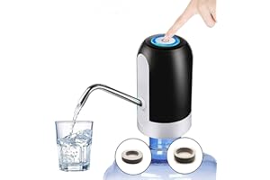 CALA VERDE dispensador de Agua automático - para garrafas, Bomba de Agua eléctrico Distribuidor de Carga USB, Silicona Libre BPA (Black)