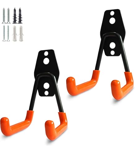 Supports Muraux Zilimontt 2Pièces - Pour Débroussailleuse Et Outils - Orange Résistant
