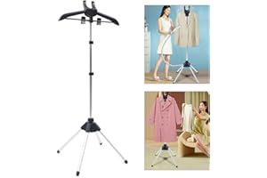 YOUDING Steamer Stand, Folding Telescopic Clothes Steamer Holder, Handheld Hanging Ironing Clothes Hanger, Handheld Garment Steamer Rack, Standing Fabric Rack,Steam Ironing Machine Accessories Bracket Stand