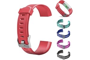 BIOSA Bracelets de rechange pour montre intelligente ID115Plus HR, bracelets réglables avec accessoires colorés