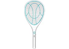 Electric Swatter Racket USB Rechargeable LED Lighting Double Layers Mesh Protection