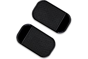 XINXINLOVEE 2 Stück Auto Armaturenbrett Anti Rutsch Matten,Antirutschmatte Anti Rutsch Matte,Silikon-Fixiermatte,Waschbare Silikon Gel Auto Innenmatte zum Halten von Handy Schlüssel Sonnenbrille Münzen-140×80mm