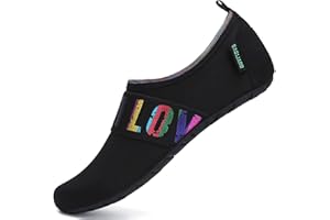 SAGUARO Homme Femme Chaussures d'eau de Sport Eté Aquatique Séchage Rapide Plage Surf Yoga Chaussons de Nager Aqua Water Shoes