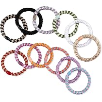 12 Bunte Haargummis – Elastisch, Stylisch & Haarschonend