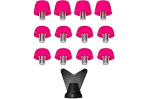 Folpus 12x tacos de repuesto para botas de fútbol, tacos de Rugby, accesorios para zapatos de pista para entrenamiento