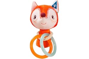 Lilliputiens - Mini hochet Alice - Jouet sensoriel pour bébés avec grelot intégré - Hochet en tissu doux facile à saisir pour bébé - Stimule la motricité fine, la vue et l’ouïe - Dès 3 mois 83124