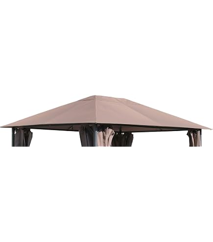 Telo Di Ricambio Per Gazebo Sahara 3x4 Metri – Ecru, Con Air Vent, Poliestere Resistente