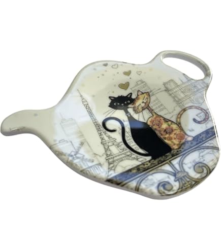 Acheter un repose sachet de thé Chaton Jardin, Kiub
