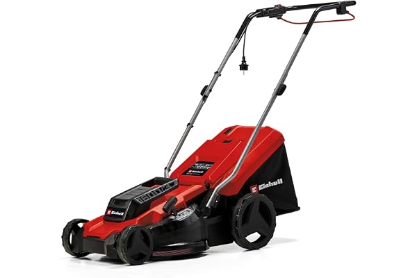 Einhell Tondeuse à Gazon électrique GC-EM 1600/37 (1 600 W Largeur de Coupe 37 cm, Hauteur de Coupe réglable à 5 Niveaux,bac collecteur 38L)