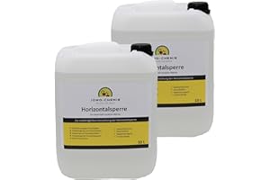JOWO-CHEMIE Horizontalsperre (20L) Verkieselung Trockene Wand Kellerabdichtung Bohrloch Injektion für dauerhaft Trockene Wände (20l)