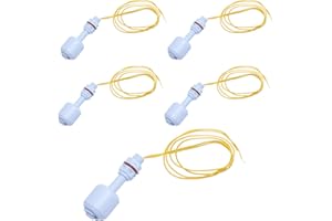 APOMOONS Interruptor de flotador 4 piezas,sensor nivel agua deposito en PP resistente, confiable sensor nivel agua para tanque, interruptor de flotador fácil de instalar para uso doméstico e industrial
