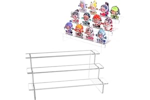 ZPSNDP 2 Pezzi Espositore Plexiglass,29 cm Vetrina Espositiva per Collezionismo, Espositore Smalti Profumi in Acrilico, con Pannello Plexiglass a 3 Livelli, per Figure Pop, Rossetto, Smalto per Unghie
