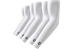 ROCK TAKIN UV Sun Protection Arm Sleeves for Men Women, UPF 50+ Cooling Sun Sleeves to Cover Arms Sports Compression Covers for Golf Baseball Football Work Running Cycling Driving - 3 Pairs