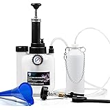 SMOTIVEPRO Bremsenentlüftungsgerät, 3L Bremsflüssigkeitswechselgerät mit 1L Bremsenentlüfterflasche und E20 Adapter, Geeignet