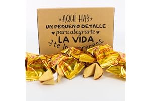 Nevalu Galletas de la Fortuna “Aquí hay un pequeño detalle para alegrarte la vida, te lo mereces” Caja 12 Unidades