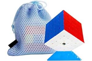 Oostifun FunnyGoo MoYu MFJS Mofang jiaoshi Cubing Classroom Meilong 5 M 5x5 Magic Puzzles Cubes Mei Long 5M Cubo a 5 strati Senza adesivo, con borsa con logo MoYu e supporto