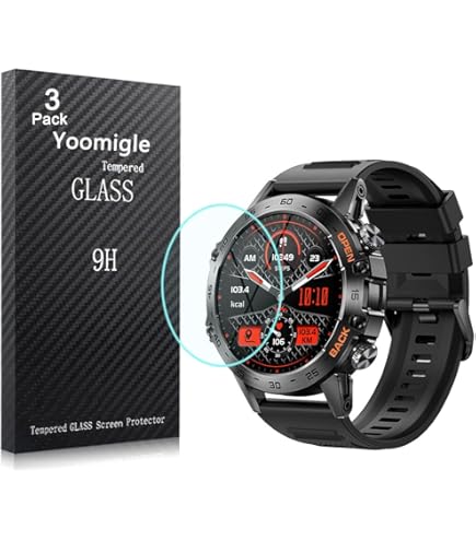 Protection Écran Tensky Smartwatch 3 Pièces - Verre Trempé 9H - 1.32 Pouces