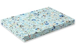 Yoga Studio Yogablock mit Chips, 20,5 x 30,5 x 2,5 cm, recycelter Schaumstoff, tragbar, leicht