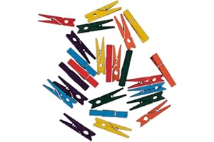 Rayher Molletta legno, FSC 100%, colori misti, 4,5cm, bus.blis. 24pz, 64589999