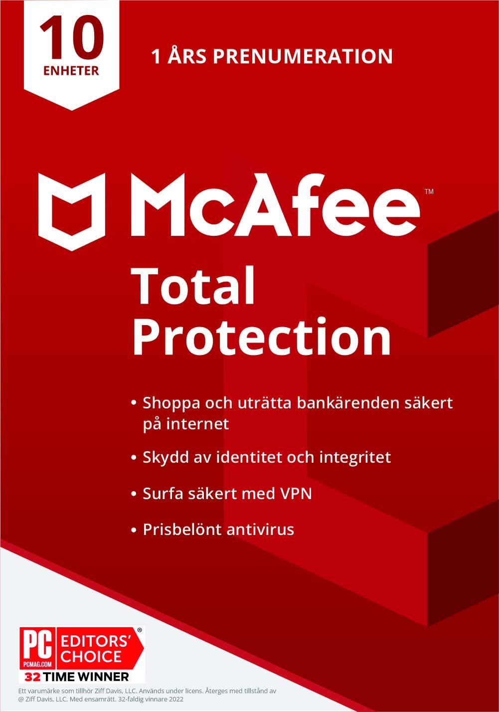Avis d'Expert & Test Approfondi : McAfee Total Protection 2022 10 enheter Säker (Sélection)