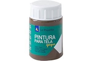 Pintura para Tela Opaque To-17 Marron 35ML La Pajarita, Pintura de aplicación directa sobre tela