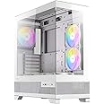 Antec CX700 RGB Elite Mid Tower Tempered Glass White PC Gaming Case
