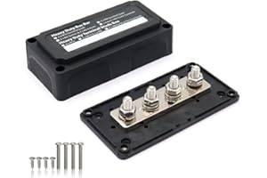 T Tocas, Scatola bus bar da 300A, blocco di distribuzione dell'alimentazione con 4 perni terminali M8