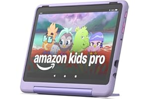 AMAZON Fire HD 10 Kids Pro-Tablet (Neueste Generation), für Kinder ab dem Grundschulalter | 10-Zoll-Display, lange Akkulaufzeit, Kindersicherung und dünne Hülle | Version 2023, 32 GB, Happy-Day-Design